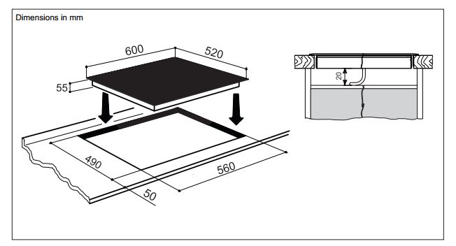 Hướng dẫn lắp đặt bếp từ ZG-42I